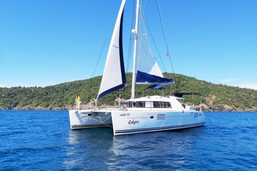 (Private) Sailing Yacht Lagoon Catamaran Half Day Trip – Promthep Cape + Krating Cape